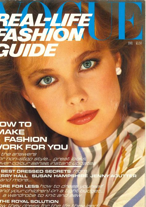 Nancy on the cover of Vogue magazine, 1981. | Vogue magazine, Castor ...