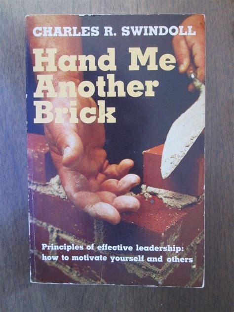 Hand Me Another Brick by Charles R. Swindoll | Christian books, Charles ...