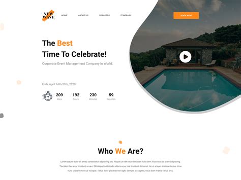 Event Management Landing Page Design by Fahim Bashar Faisal🍺 on Dribbble