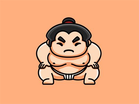 Funny Sumo Wrestler Cartoon - All About Logan