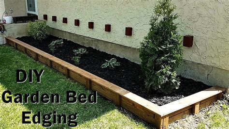 How To Make A Wooden Border In The Garden - Garden Likes