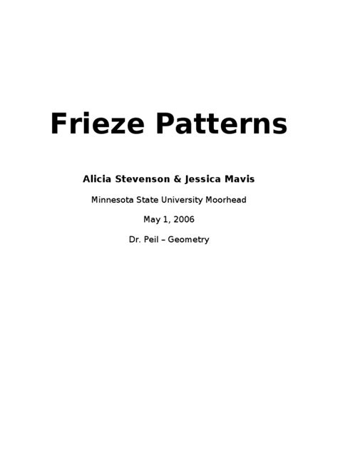 Frieze Patterns | PDF | Classical Geometry | Architectural Elements