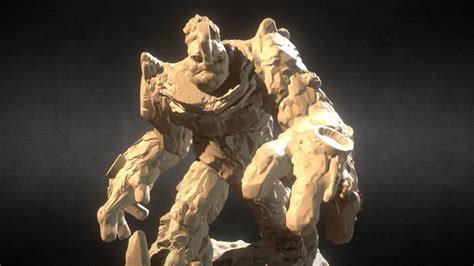 Rock Golem - 3D model by artavares [d4f00cb] - Sketchfab