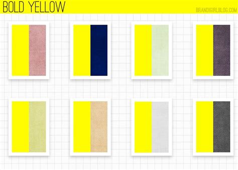 yellow colour combinations - brandigirl blog | Yellow color ...