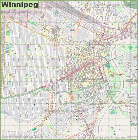 Winnipeg Skywalk Map