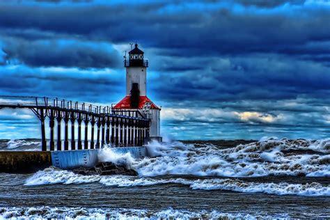 Michigan City Lighthouse Photograph by Scott Wood - Fine Art America