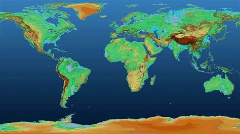 O mapa em 3D que mostra com precisão os pontos altos e baixos da ...