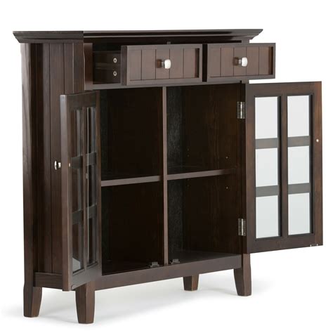 Simpli Home Acadian 2 Drawer Entryway Storage Cabinet & Reviews | Wayfair