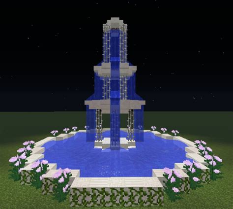 Water fountain desing | Minecraft mansion, Minecraft fountain ...