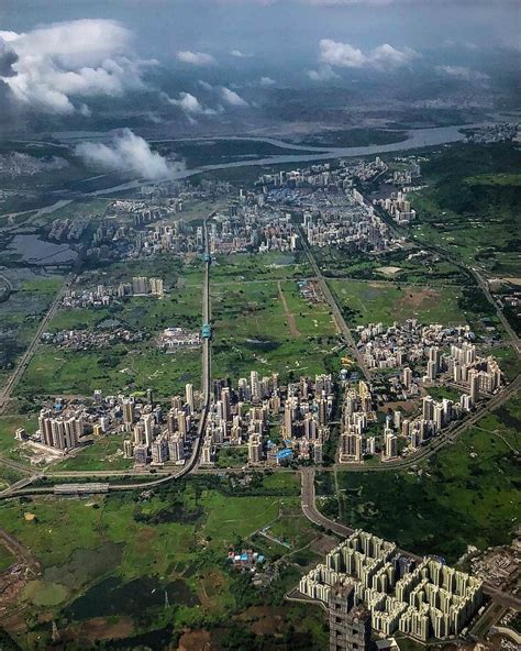 Aerial view of Kharghar, Navi Mumbai : mumbai