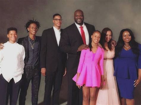 Shaq and his kids. Taahirah Myles Sharief Amirah Shaqir Mearah oneal ...