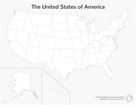 Blank Us Map Printable