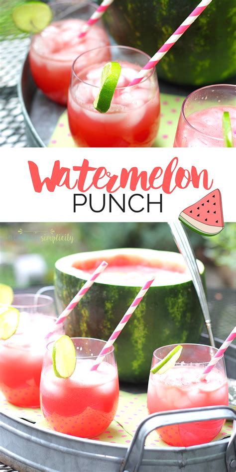 Watermelon Punch Recipe | 3 Ingredient Watermelon Punch