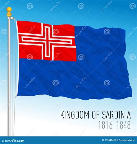 Kingdom of Sardinia Historical Flag Stock Vector - Illustration of ...