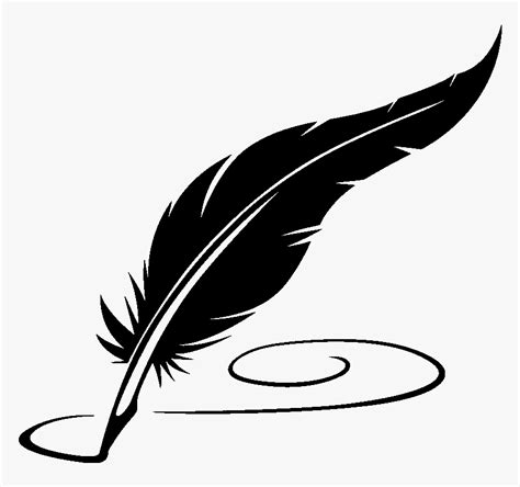 Paper Quill Fountain Pen - Feather Pen Clipart, HD Png Download - kindpng