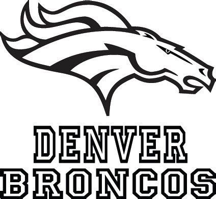 Denver Broncos Football Logo & Name Custom Vinyl by VinylGrafix | NFL ...