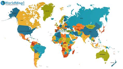 World Map and World Countries Map 1