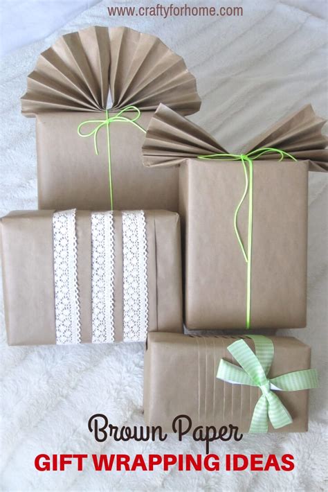 Brown Paper For Gift Wrapping Ideas | Crafty For Home