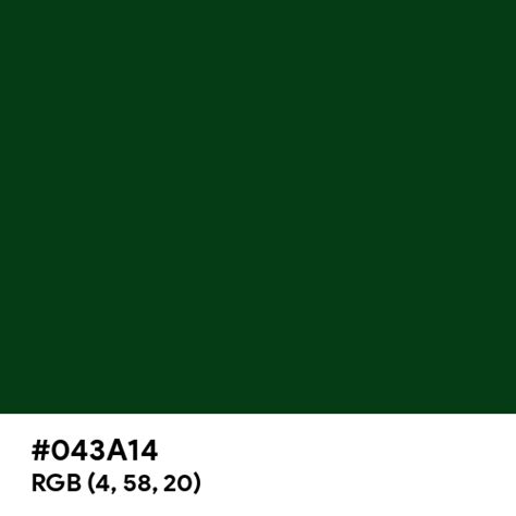 Phthalo Green color hex code is #043A14