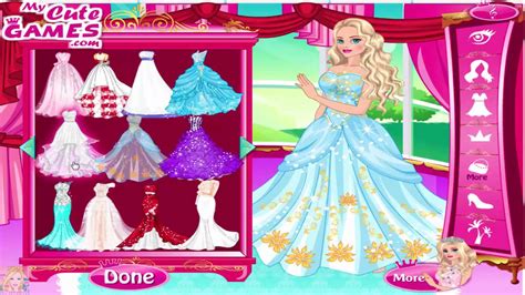 Barbie's 50 Engagement Gowns Barbie Wedding Dress Up Game for Girls ...