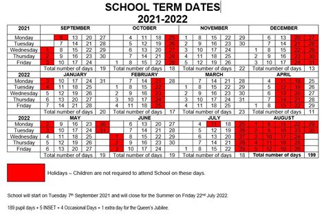 Term Dates - Whetley Academy