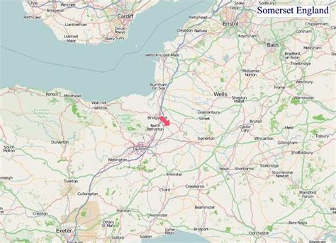 A Map of Somerset England. Somerset UK Map