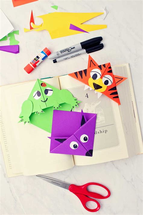 Make Easy Origami Corner Bookmarks - Welcome To Nana's