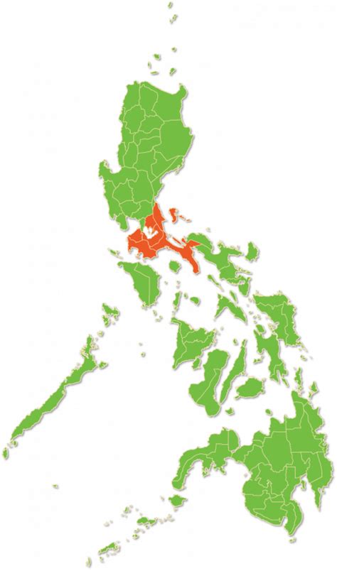 Calabarzon Physical Map