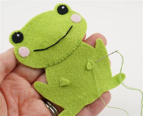 Cute Felt Frog Sewing Pattern With Full Instructions Instant PDF ...