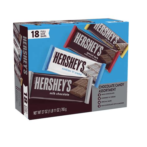 Hershey's, Chocolate Candy Bar Variety Pack, 18 ct, 26.4 Oz. - Walmart ...