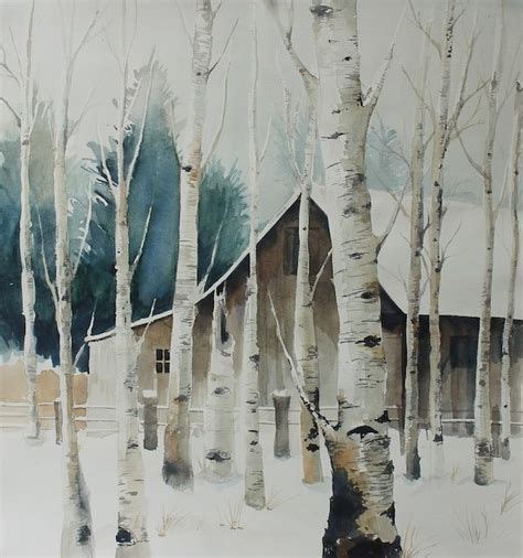 Images | Watercolor trees, Winter watercolor, Watercolor art