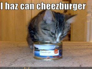 I Can Has Cheezburger In A Can Too | CheeseBurger In A Can