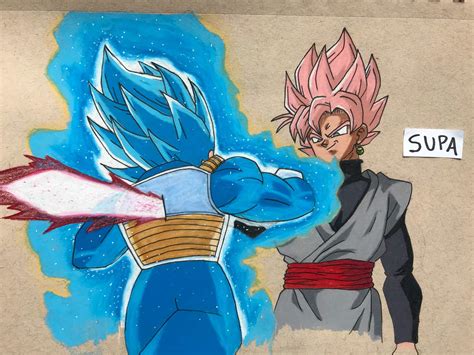 Goku Black vs Vegeta Drawing | DragonBallZ Amino