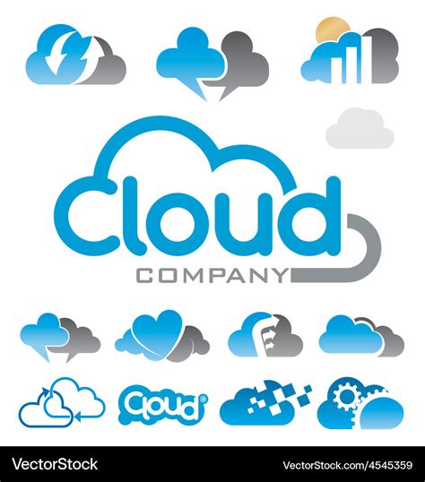 Cloud logo Royalty Free Vector Image - VectorStock