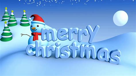 Merry Christmas In Winter Snow Landscape Stock Motion Graphics SBV ...