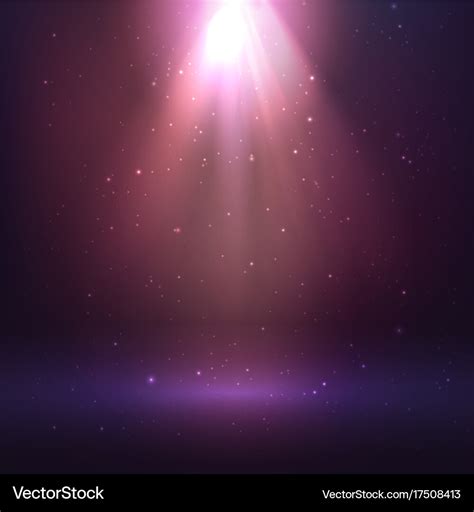 Shining light effect on dark background Royalty Free Vector