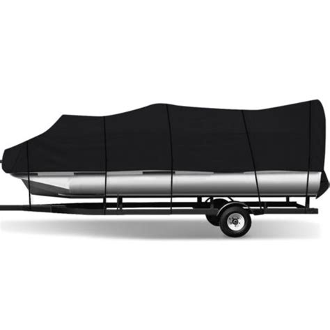 11-24ft Waterproof Heavy Duty Boat Cover Pontoon V-Hull Fish Ski Bass ...