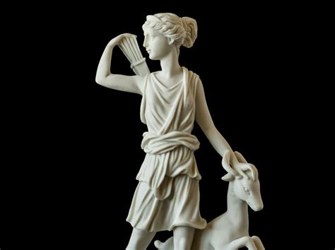 Marble Artemis Statue Greek mythology Art Handmade Statuette