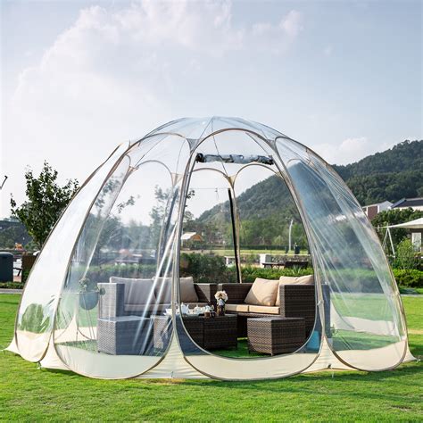 Bubble Tent Pop up Canopy Family Camping Gazebo 15x15 Beige - Walmart ...