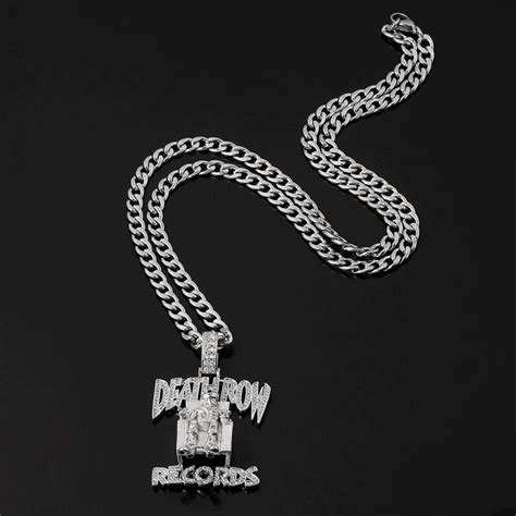 Death Row Records Chain Necklace Hip-hop Pendant 2pac Tupac - Etsy