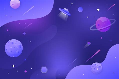 Free Vector | Cartoon galaxy background with planets