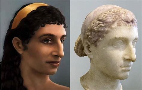 Cleopatra reconstruction based on her portrait from Heracleanum and a ...