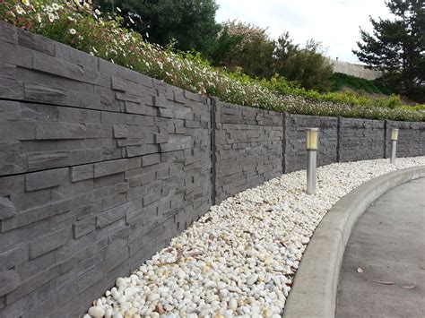 Fletchers Retaining Walls | Patterned Concrete Sleepers