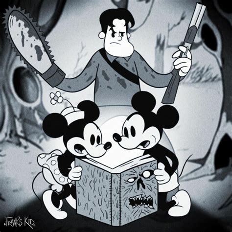 Artist Imagines Iconic Horror Characters In Classic Disney’s Mickey ...