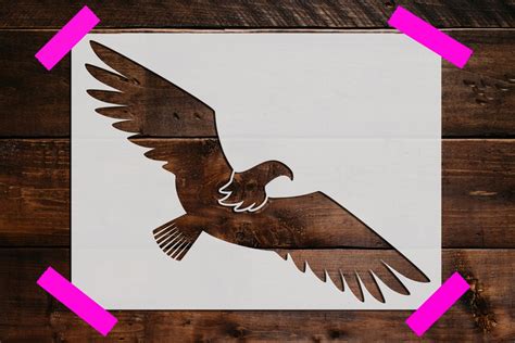 Eagle Stencil, Reusable Eagle Stencil, Art Stencil, DIY Craft Stencil ...