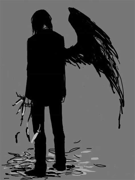 Anime Black Angel Wings