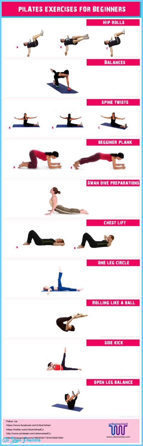 Beginner Pilates Exercises - AllYogaPositions.com