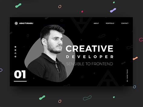 Front End Developer - Portfolio website design by Mahir on Dribbble