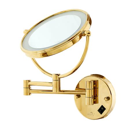 Buy LED Magnifying Mirror-Gold price from Dolphy India