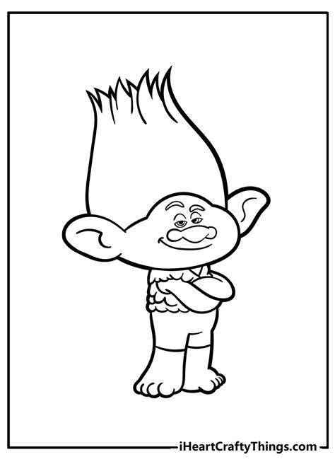 Free Trolls Coloring Pages